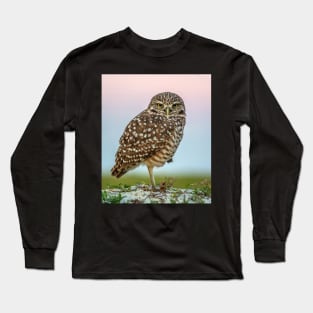 Burrowing Owl at Dusk Long Sleeve T-Shirt